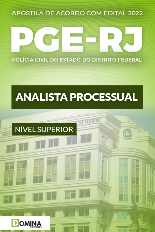 Apostila Concurso Público PGE RJ 2022 Analista Processual