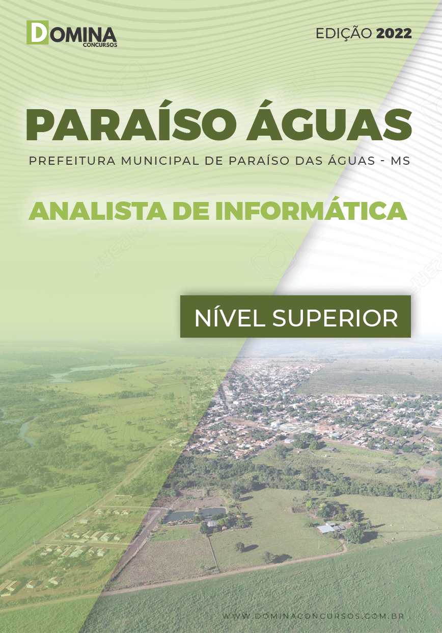 Apostila Pref Paraíso das Águas MS 2022 Analista Informática