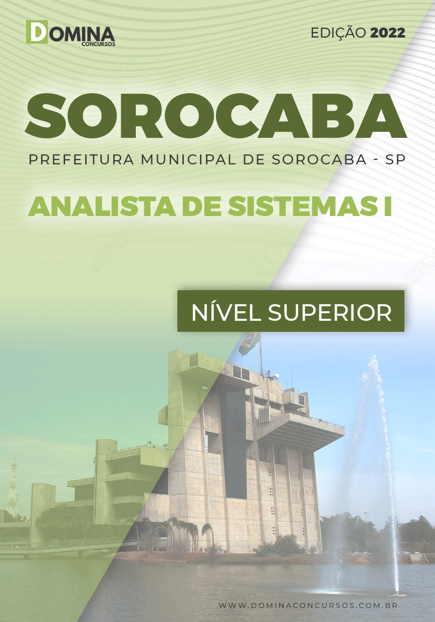 Apostila Concurso Pref Sorocaba SP 2022 Analista Sistema I