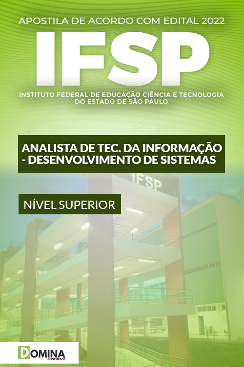 Apostila IFSP 2022 Analista T.I. Desenvolvimentos Sistemas