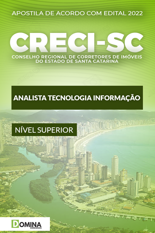 Apostila Concurso CRECI SC 2022 Analista Tecnologia Informação