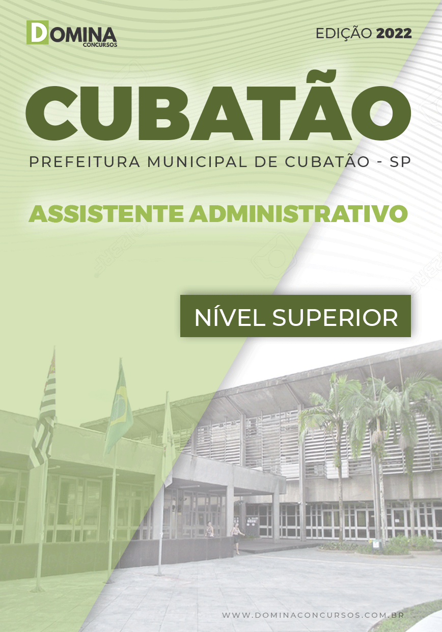 Apostila Pref Cubatão SP 2022 Assistente Administrativo