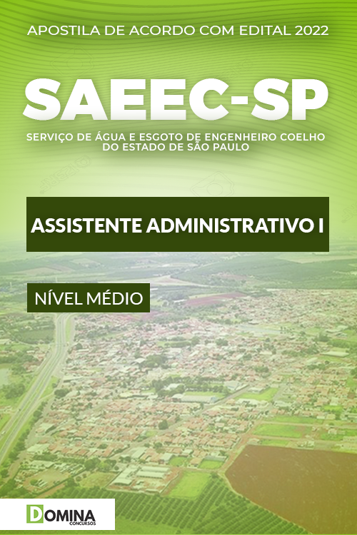 Apostila SAEEC Eng. Coelho SP 2022 Assistente Administrativo I