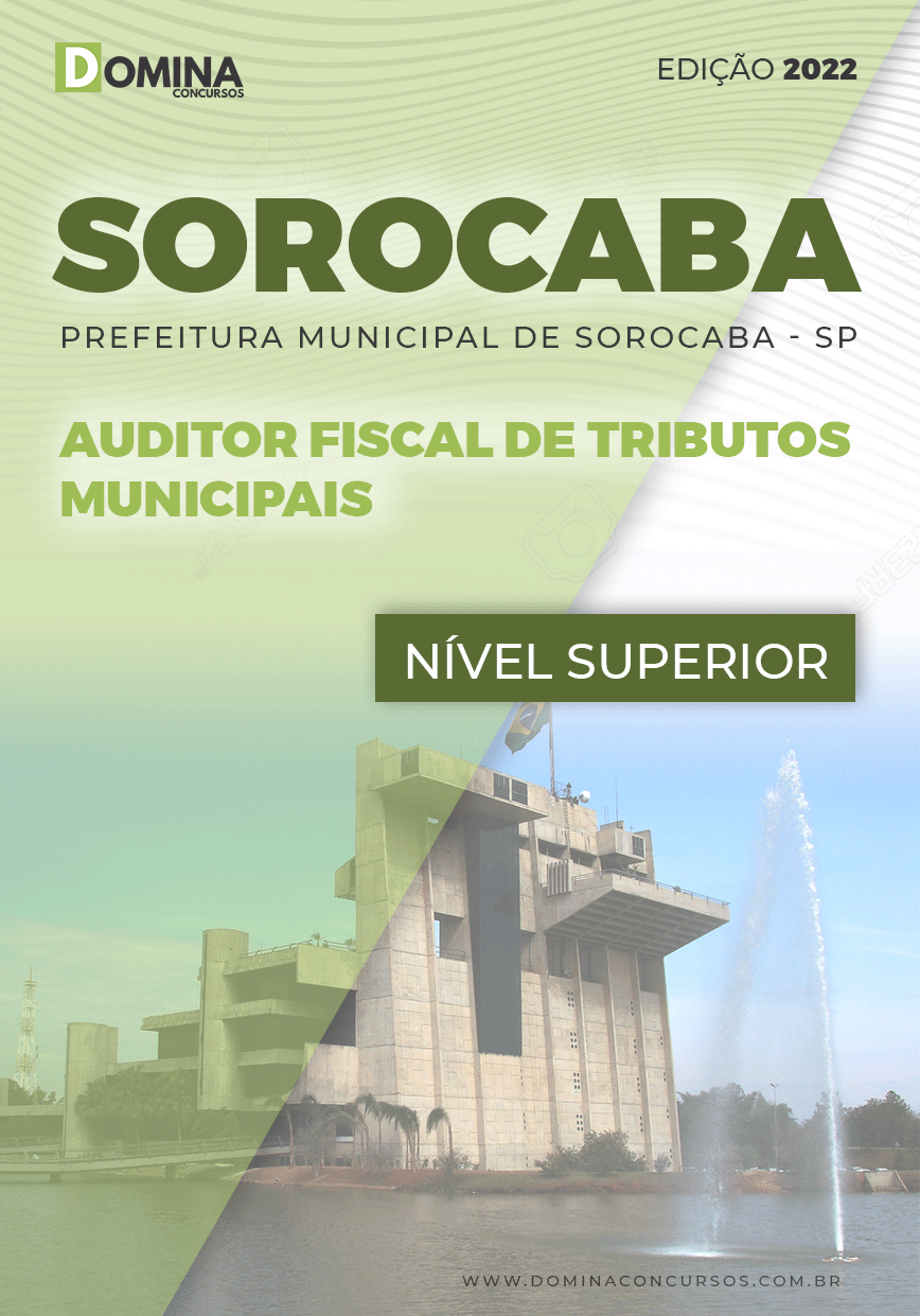 Apostila Concurso Pref Sorocaba SP 2022 Auditor Fiscal