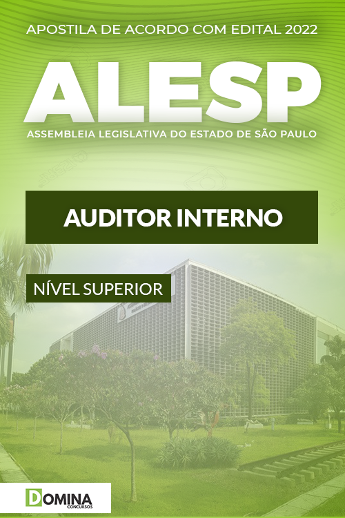 Apostila Digital Concurso ALESP SP 2022 Auditor Interno