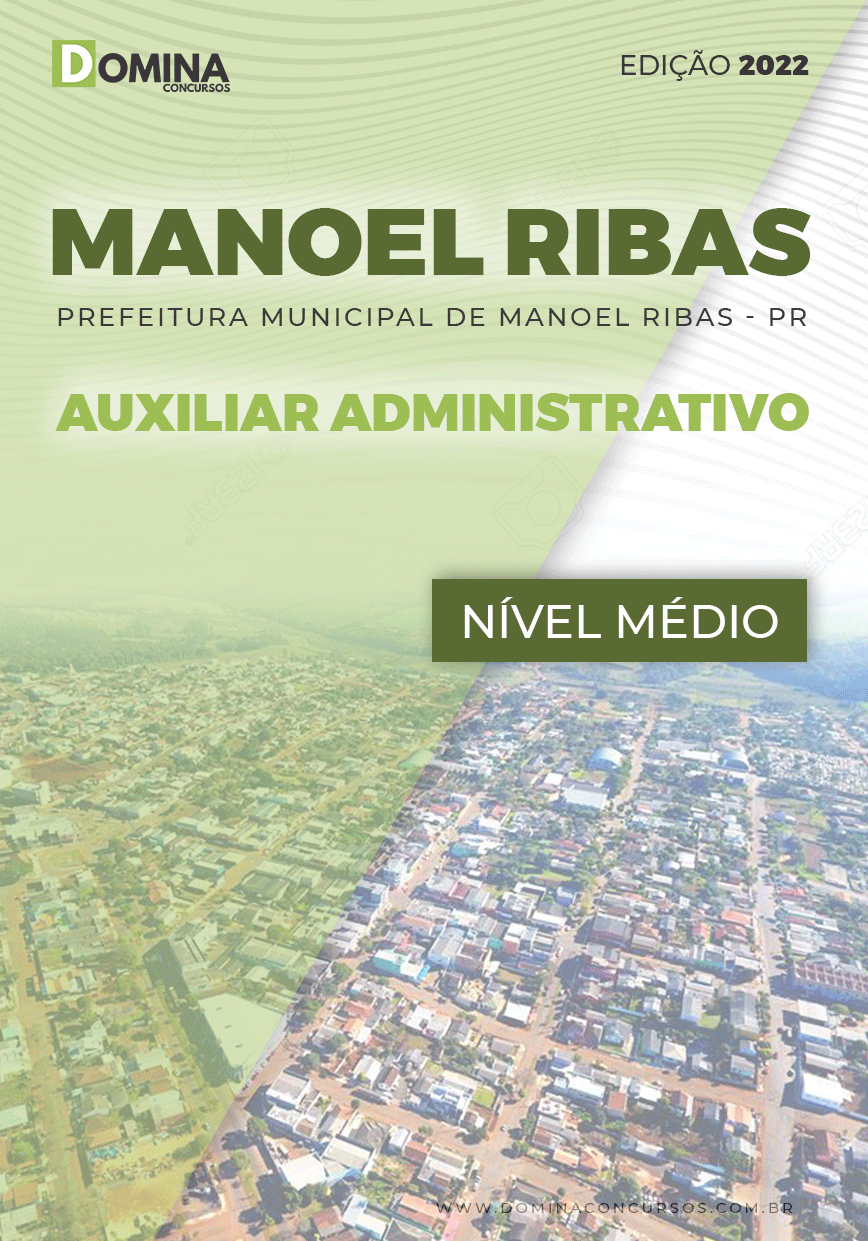 Apostila Pref Manoel Ribas PR 2022 Auxiliar Administrativo