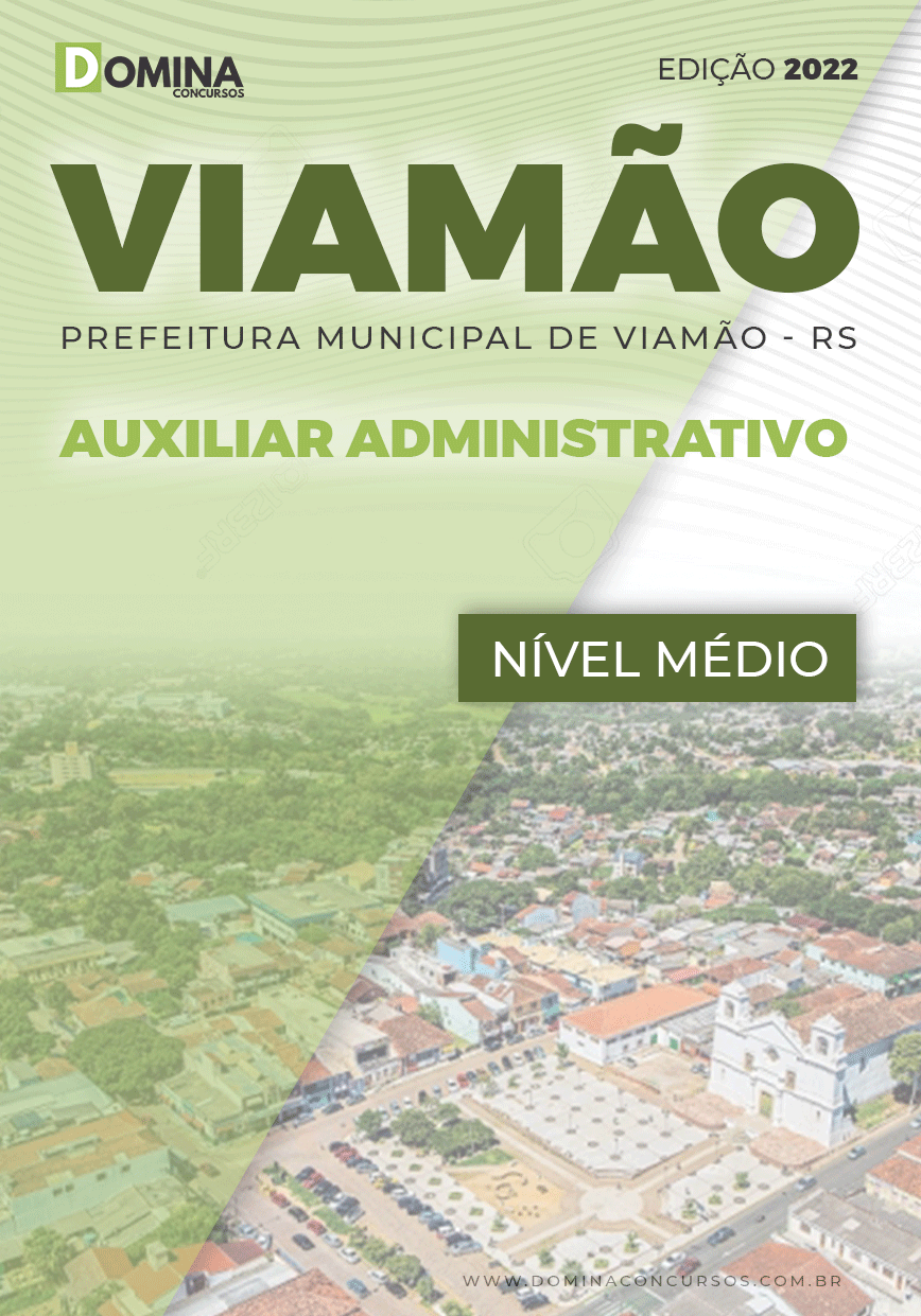 Apostila Pref Viamão RS 2022 Auxiliar Administrativo