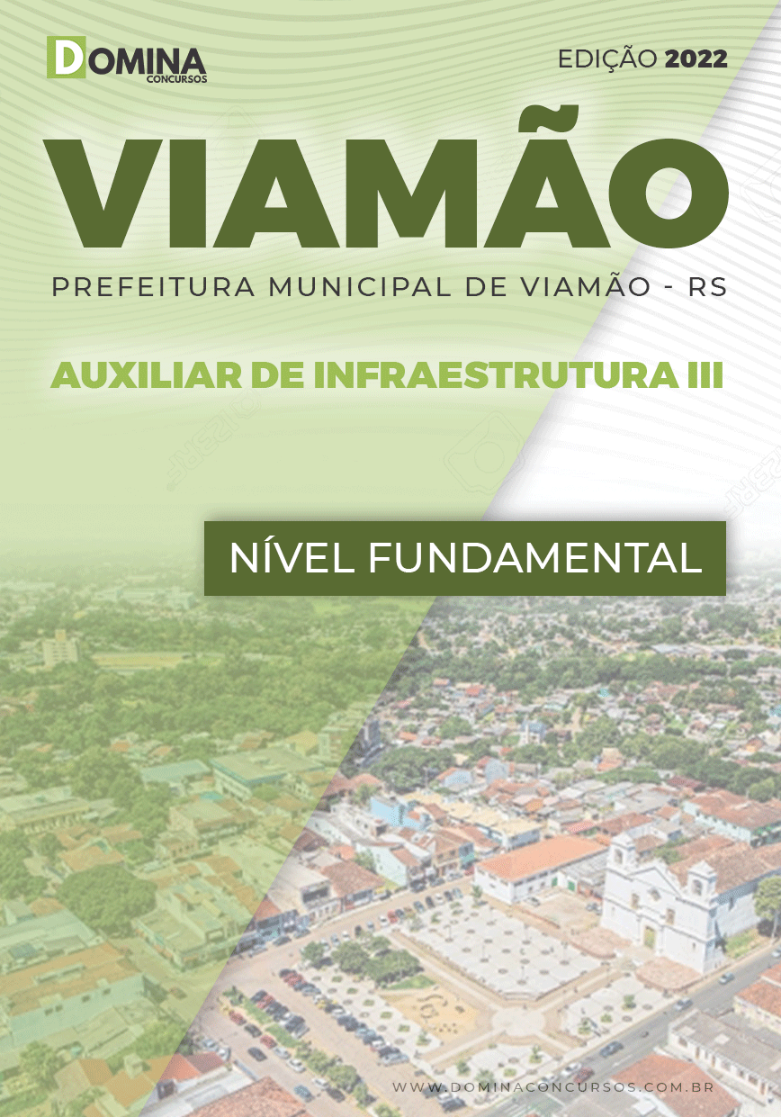 Apostila Pref Viamão RS 2022 Auxiliar Infraestrutura III