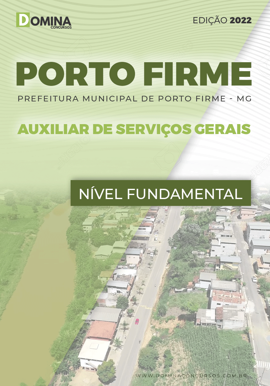 Apostila Pref Porto Firme MG 2022 Auxiliar Serviços Gerais