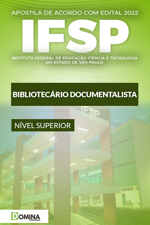 Apostila Concurso IFSP 2022 Bibliotecário Documentalista