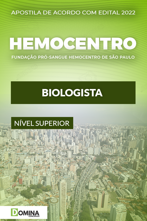 Apostila Concurso Hemocentro SP 2022 Biologista