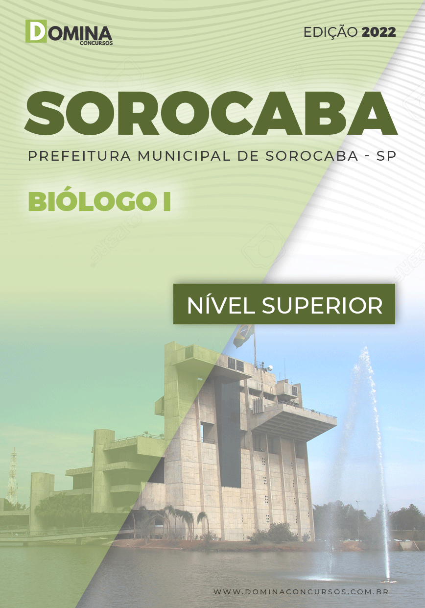 Apostila Digital Concurso Pref Sorocaba SP 2022 Biólogo