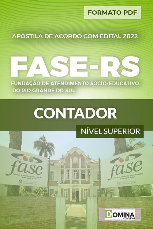 Download Apostila Digital Concurso FASE RS 2022 Contador