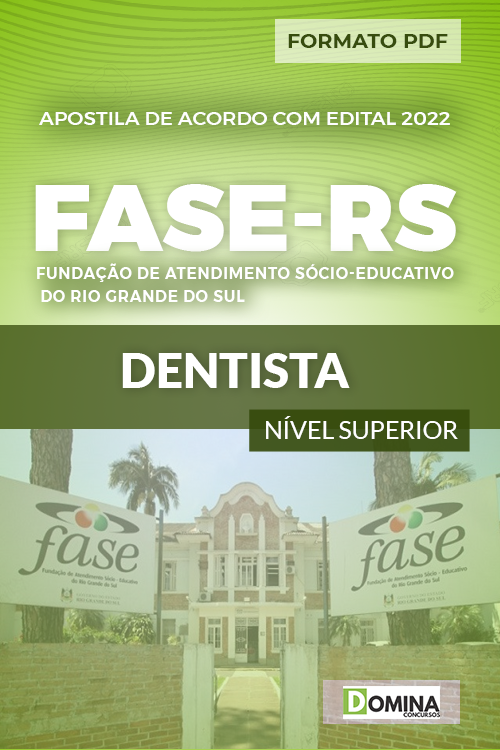 Download Apostila Concurso FASE RS 2022 Dentista