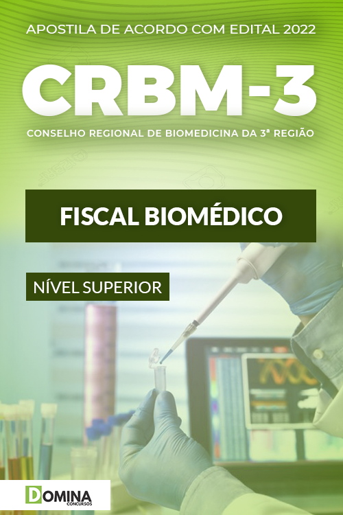 Apostila Concurso CRBM 3ª Região 2022 Fiscal Biomédico