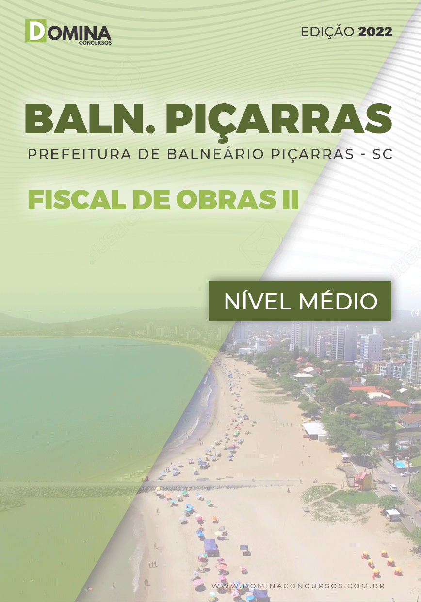 Apostila Pref. Balneário Piçarras SC 2022 Fiscal de Obras II