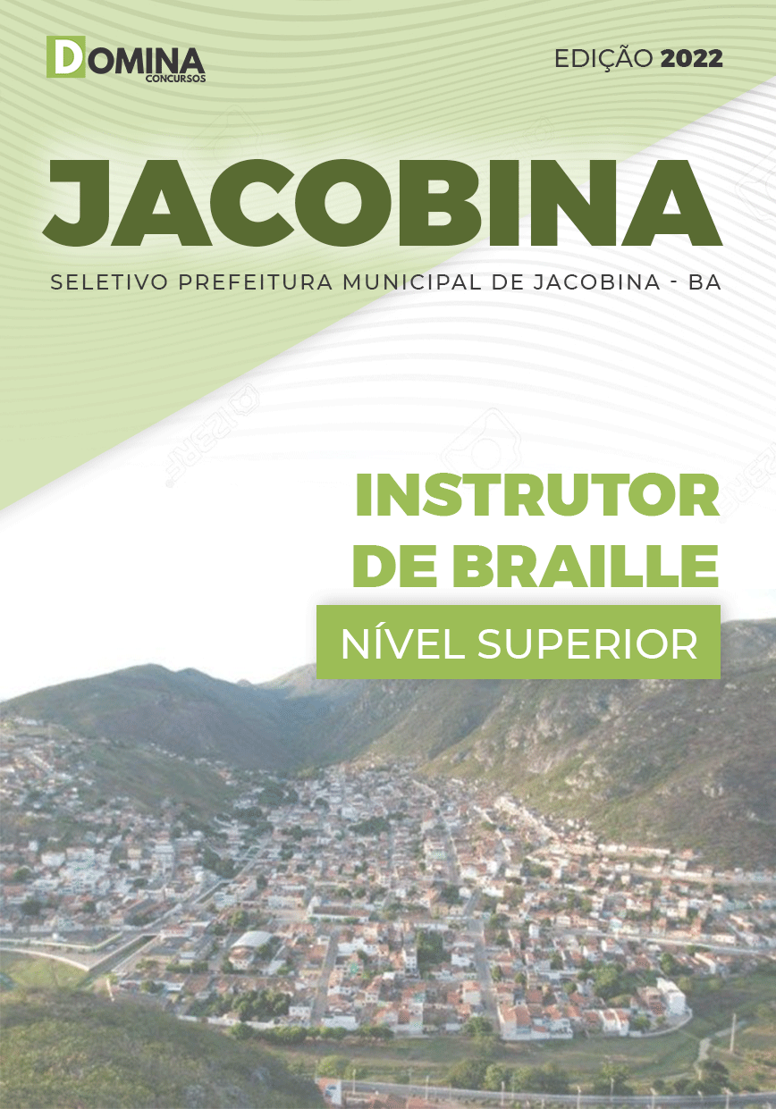 Apostila Seletivo Pref Jacobina BA 2022 Instrutor Breille