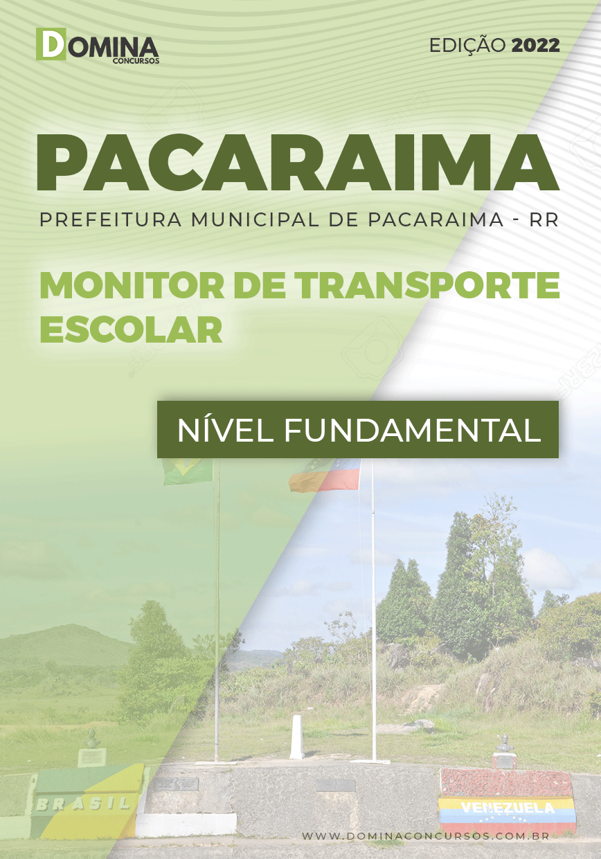 Apostila Pref Pacaraima RR 2022 Monitor Transporte Escolar