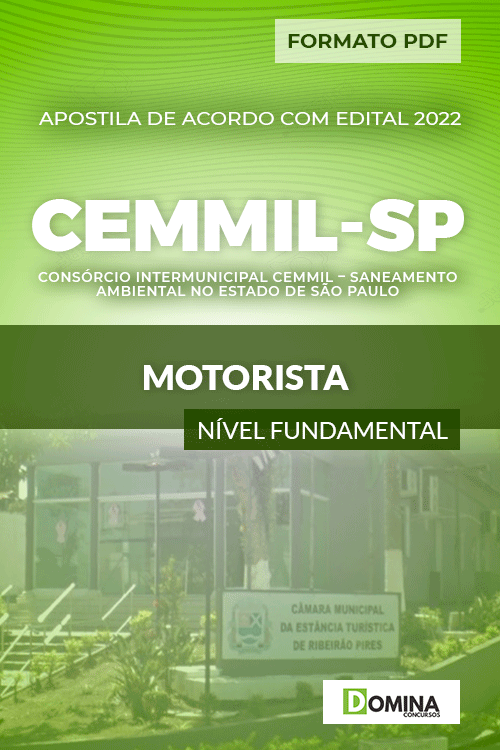 Apostila Processo Seletivo CEMMIL SP 2022 Motorista