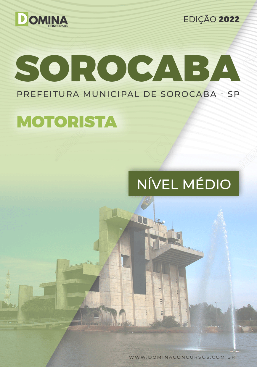 Apostila Concurso Pref Sorocaba SP 2022 Motorista