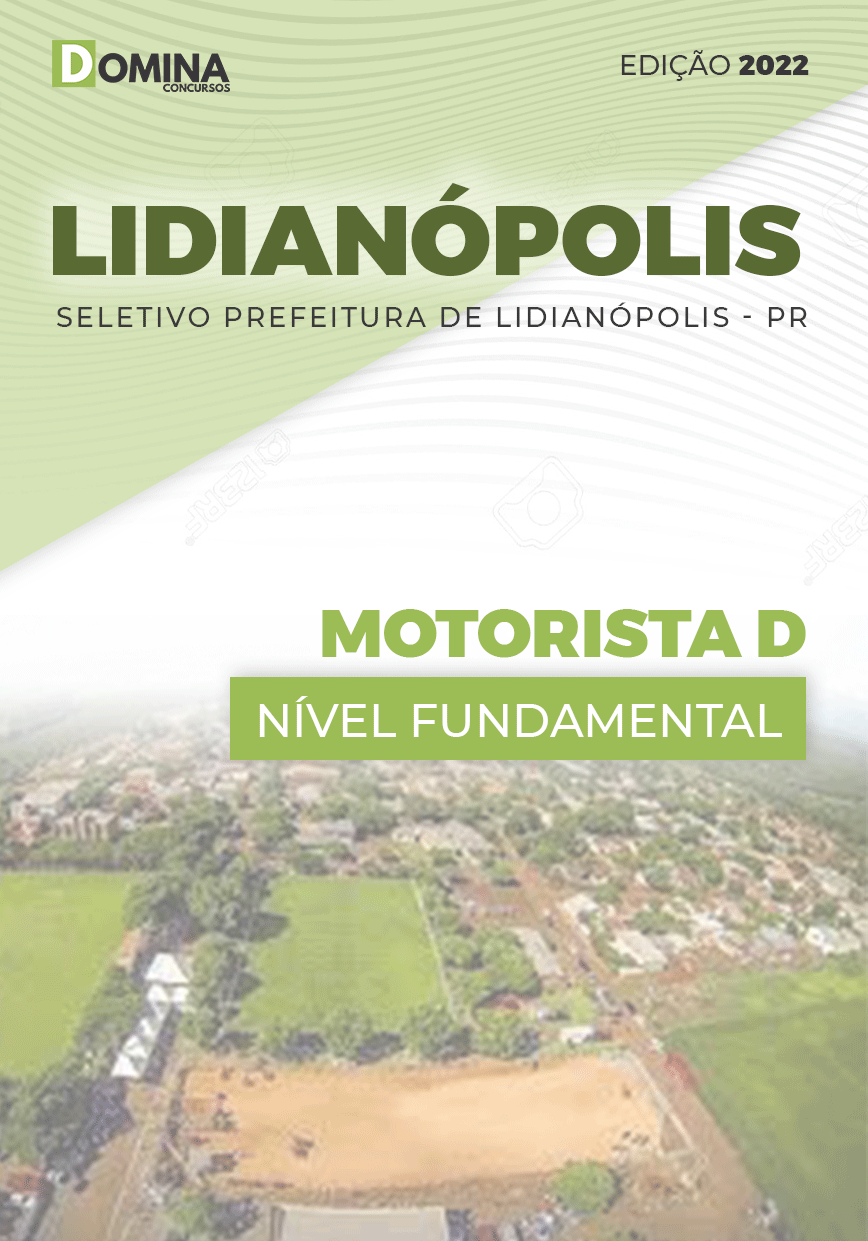 Apostila Concurso Pref Lidianópolis PR 2022 Motorista