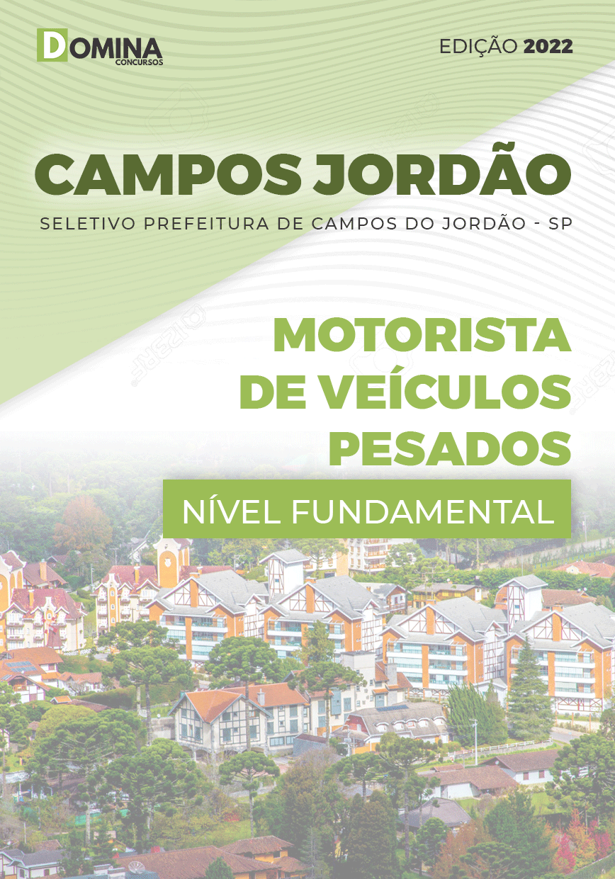 Apostila Campos Jordão SP 2022 Motorista Veículo Pesado