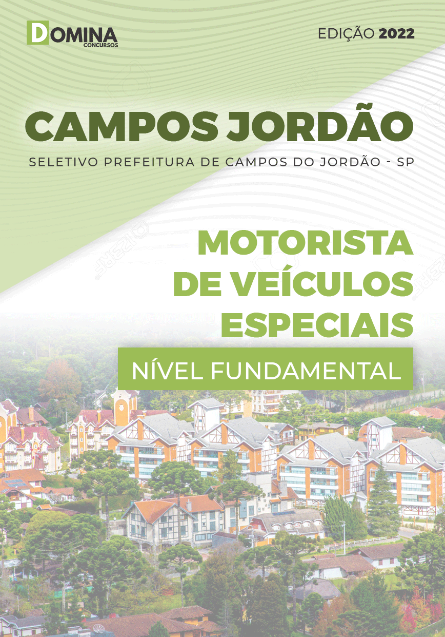 Apostila Campos Jordão SP 2022 Motorista Veículo Especial