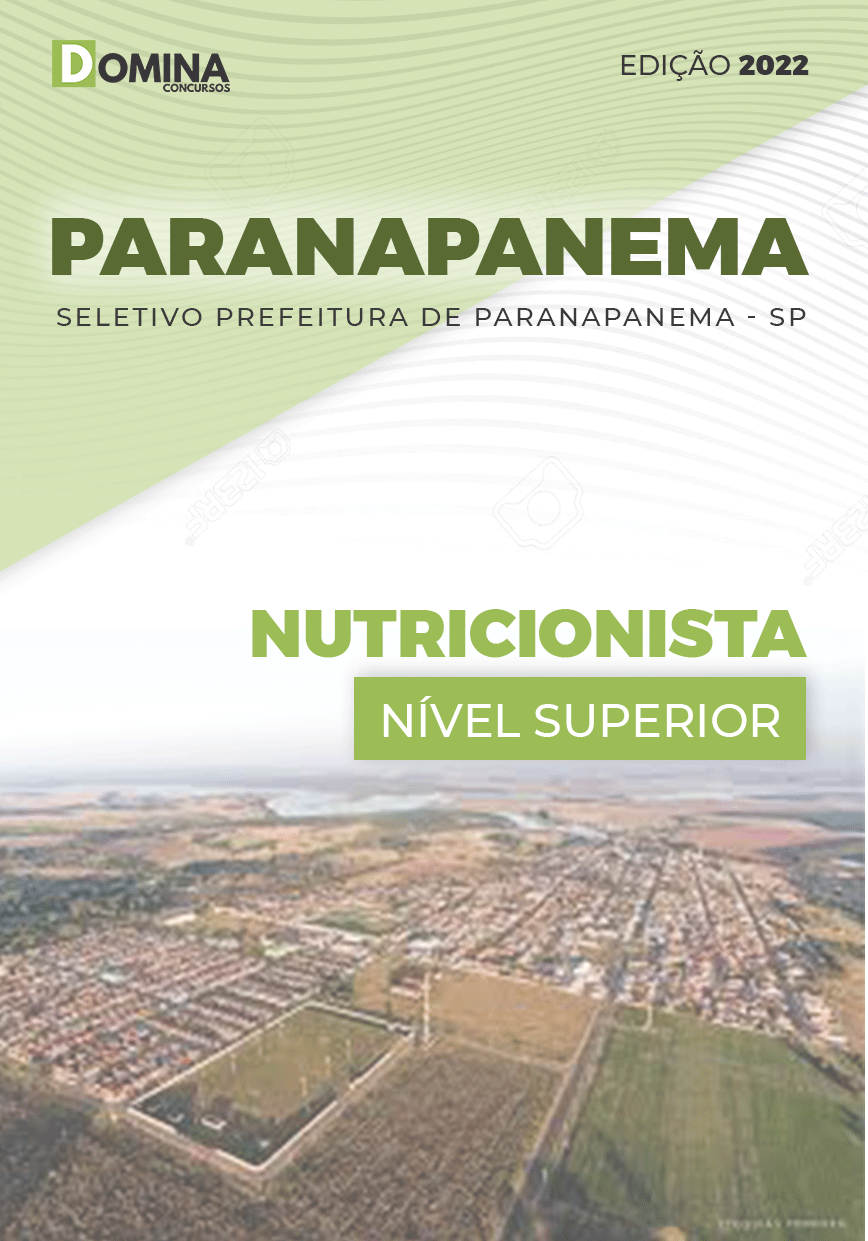 Apostila Pref Paranapanema SP 2022 Nutricionista
