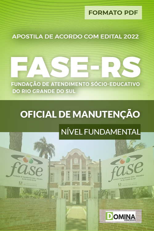 Apostila Concurso FASE RS 2022 Oficial de Manutenção