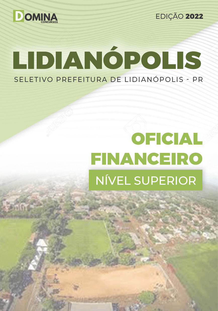 Apostila Pref Lidianópolis PR 2022 Oficial Financeiro