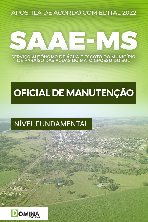 Apostila Digital Concurso SAAE MS 2022 Oficial Manutenção