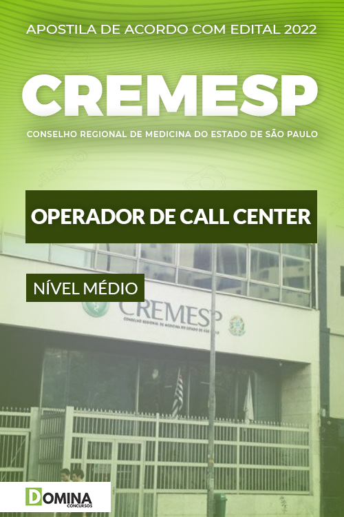 Apostila Digital CREMESP 2022 Operador Call Center