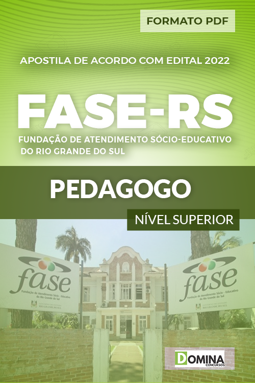 Apostila Digital Concurso FASE RS 2022 Pedagogo