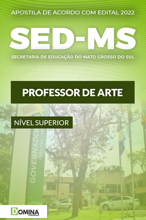 Apostila Digital Concurso SED MS 2022 Professor Artes