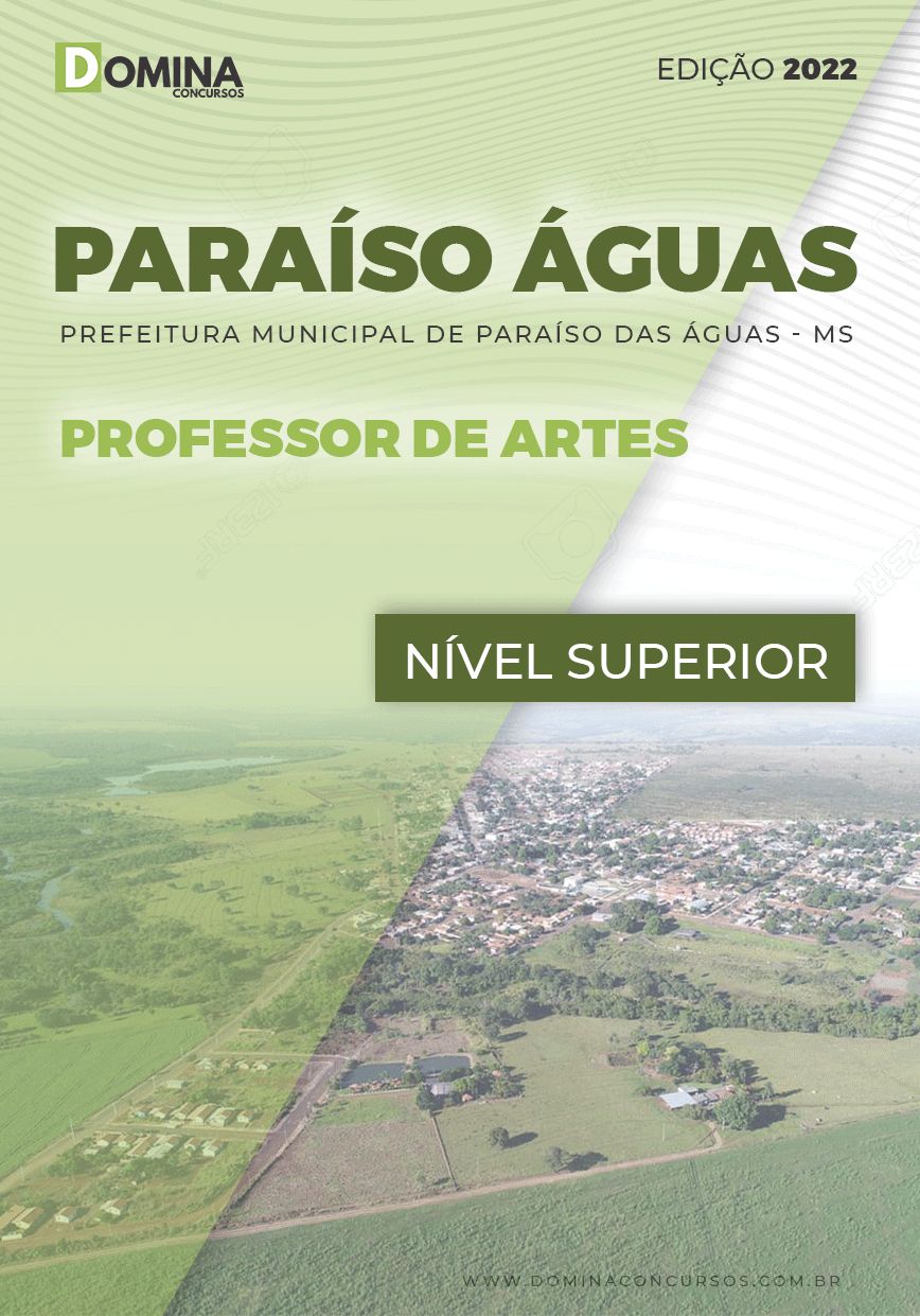Apostila Pref Paraíso das Águas MS 2022 Professor Artes