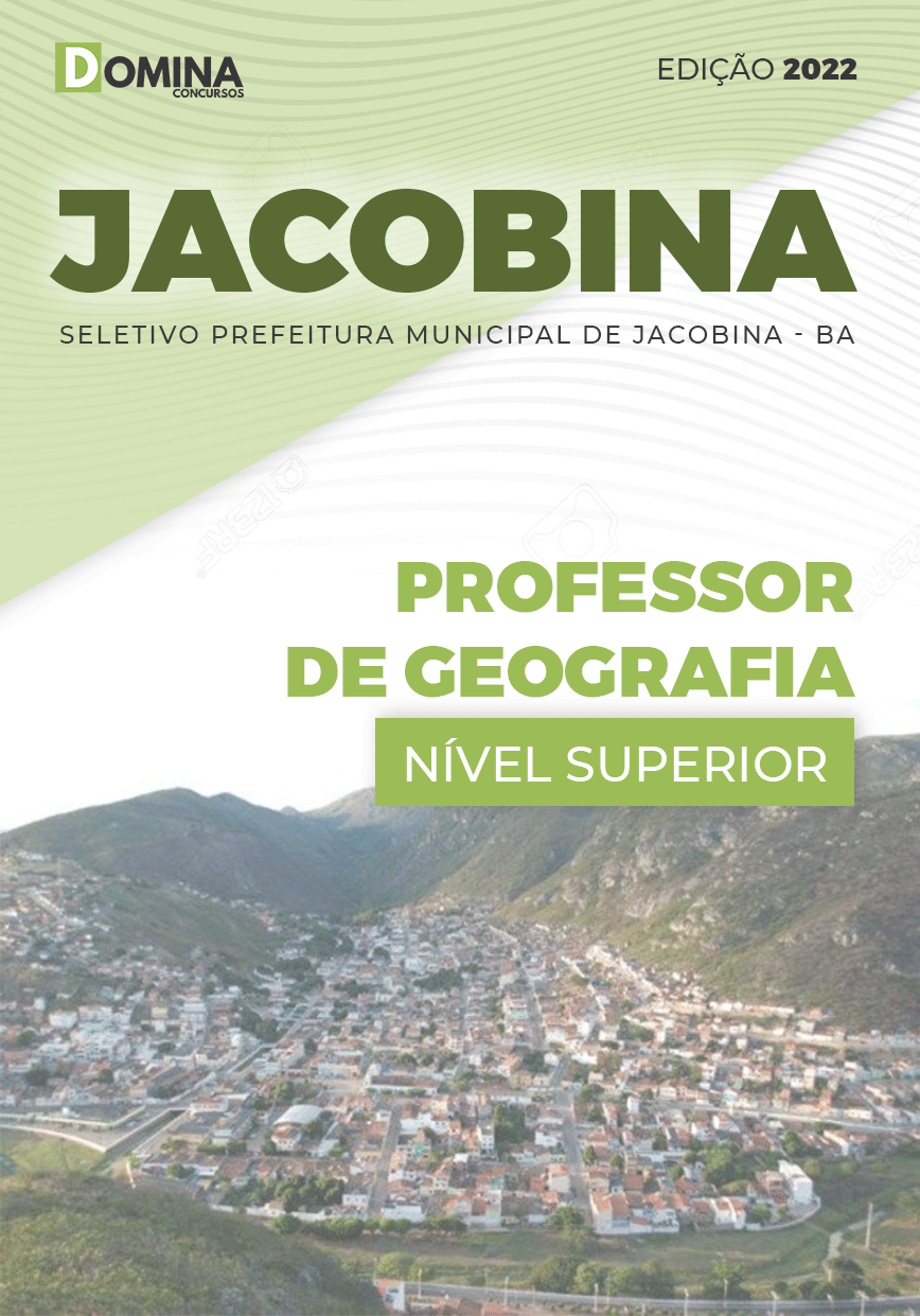 Apostila Pref Jacobina BA 2022 Professor Geografia
