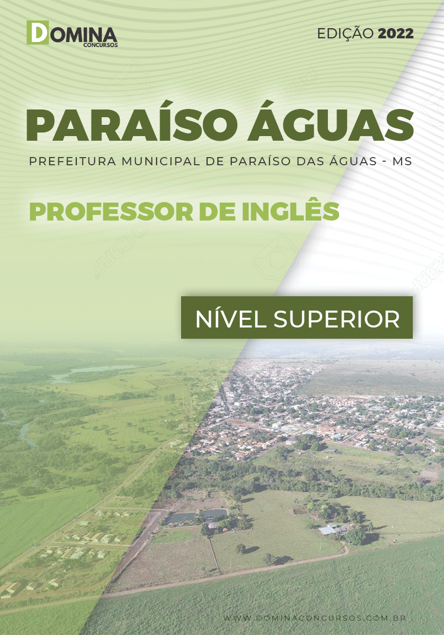 Apostila Pref Paraíso das Águas MS 2022 Professor Inglês