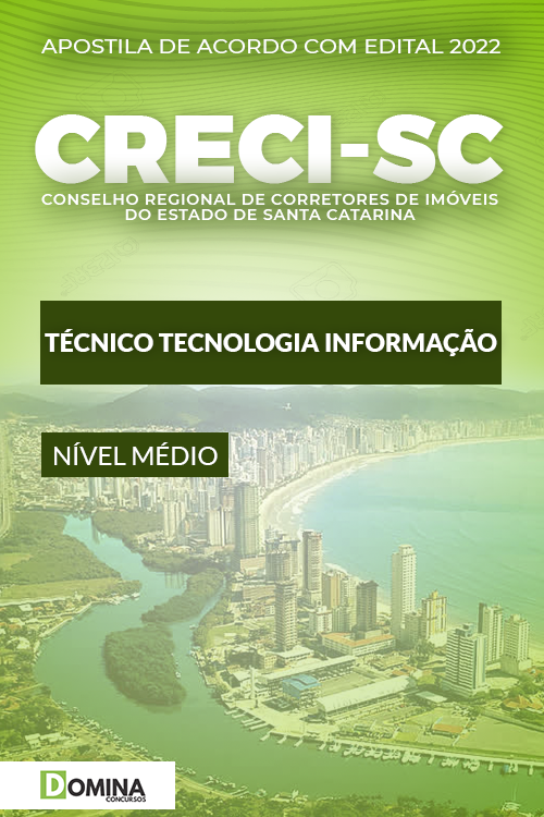 Apostila CRECI SC 2022 Técnico Tecnologia Informação