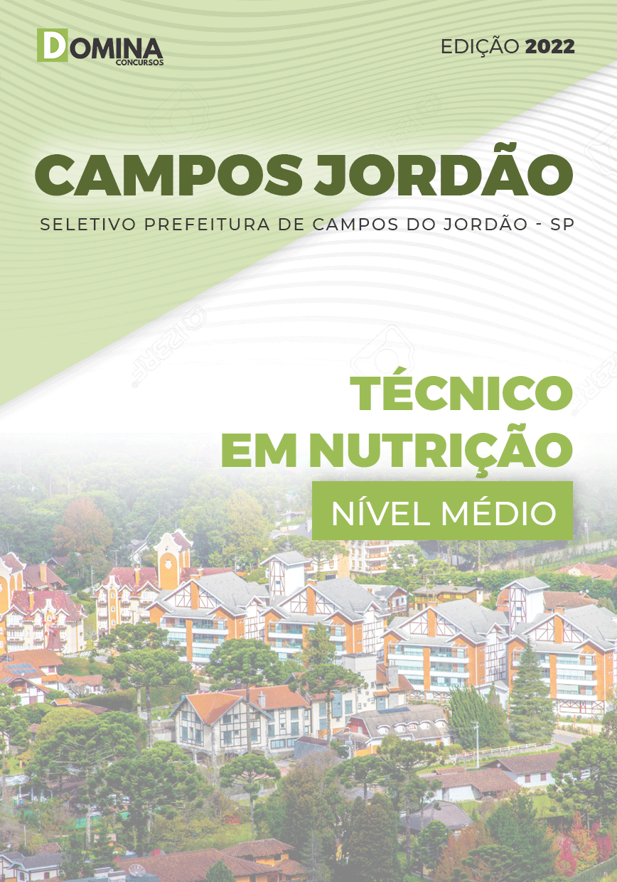 Apostila Seletivo Campos Jordão SP 2022 Técnico Nutrição