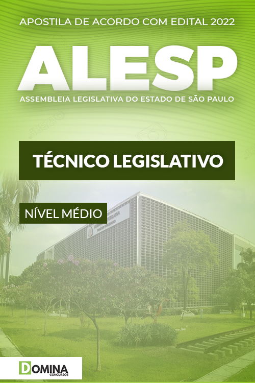 Apostila Concurso ALESP SP 2022 Técnico Legislativo