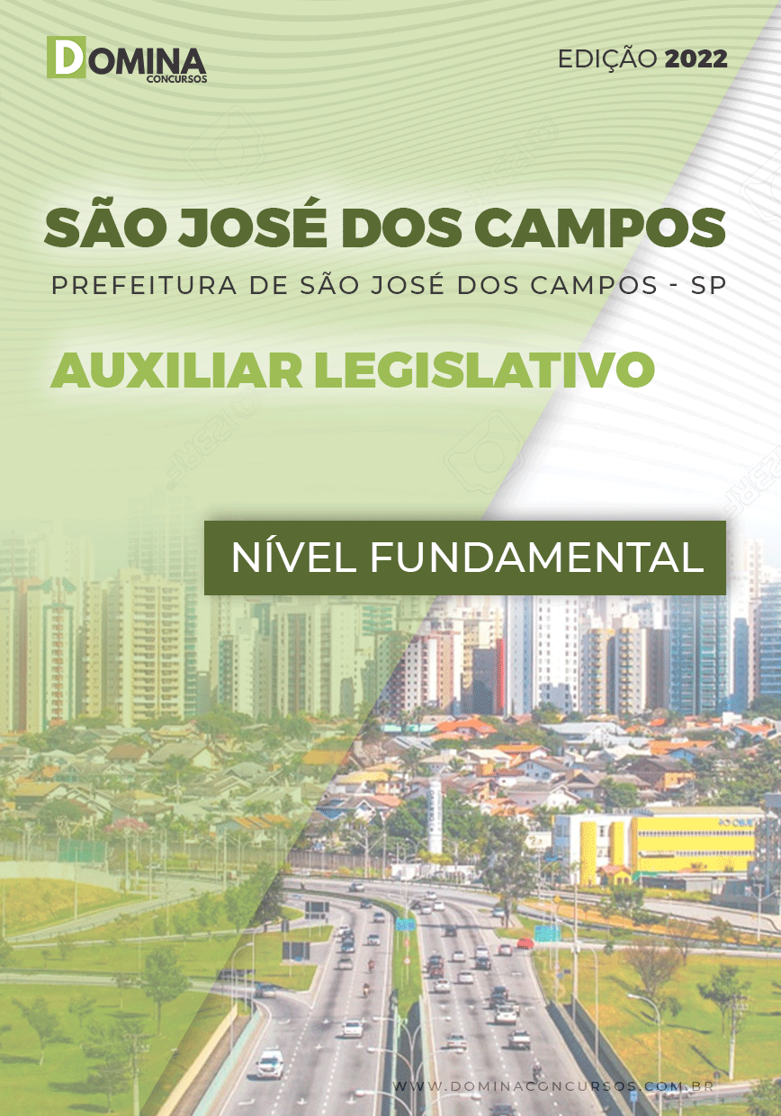 Apostila São José dos Campos SP 2022 Auxiliar Legislativo