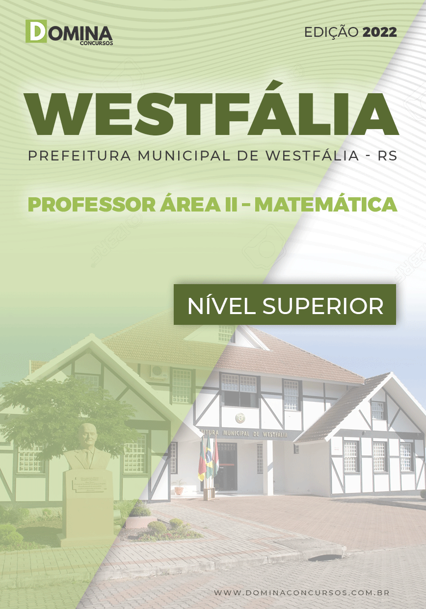 Apostila Pref Westfália RS 2022 Professor II Matemática