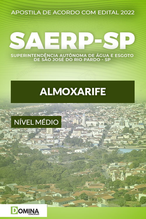 Apostila SAERP São José Rio Pardo SP 2022 Almoxerife