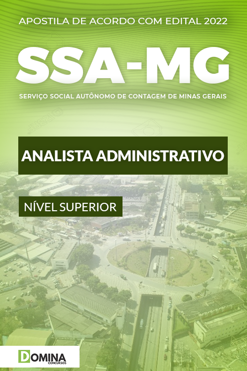 Apostila SSA Contagem MG 2022 Analista Administrativo