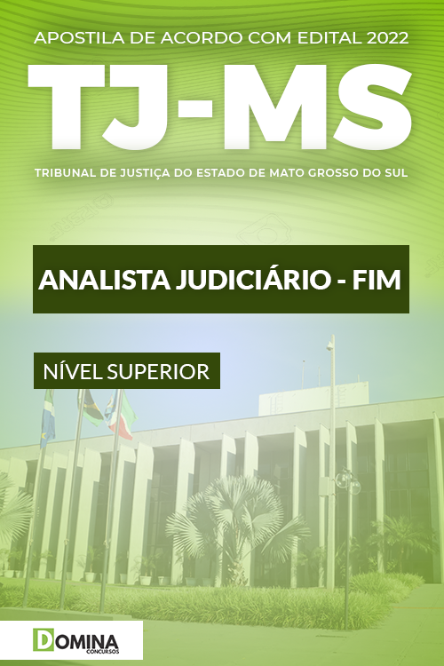 Apostila Concurso TJ MS 2022 Analista Judiciário FGV