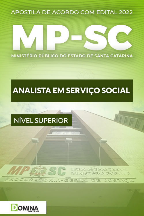 Apostila Concurso MP SC 2022 Analista Serviço Social