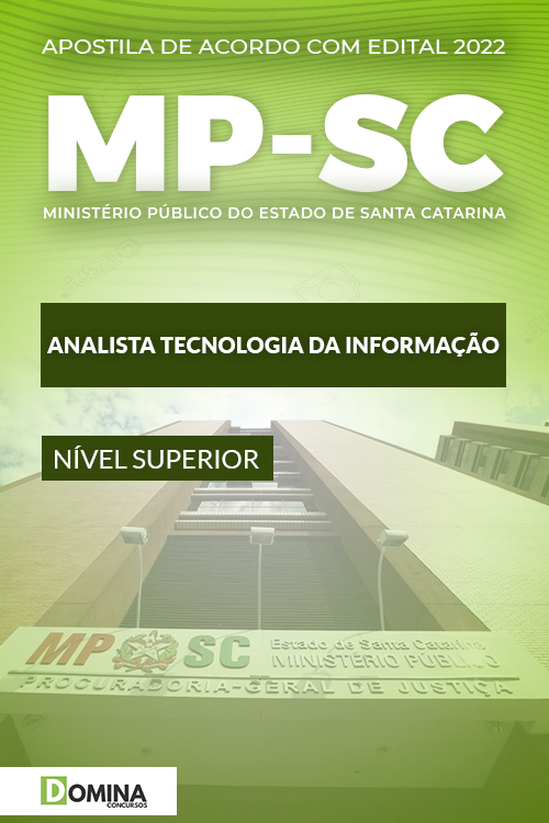Apostila Concurso MP SC 2022 Analista Tecnologia Informação