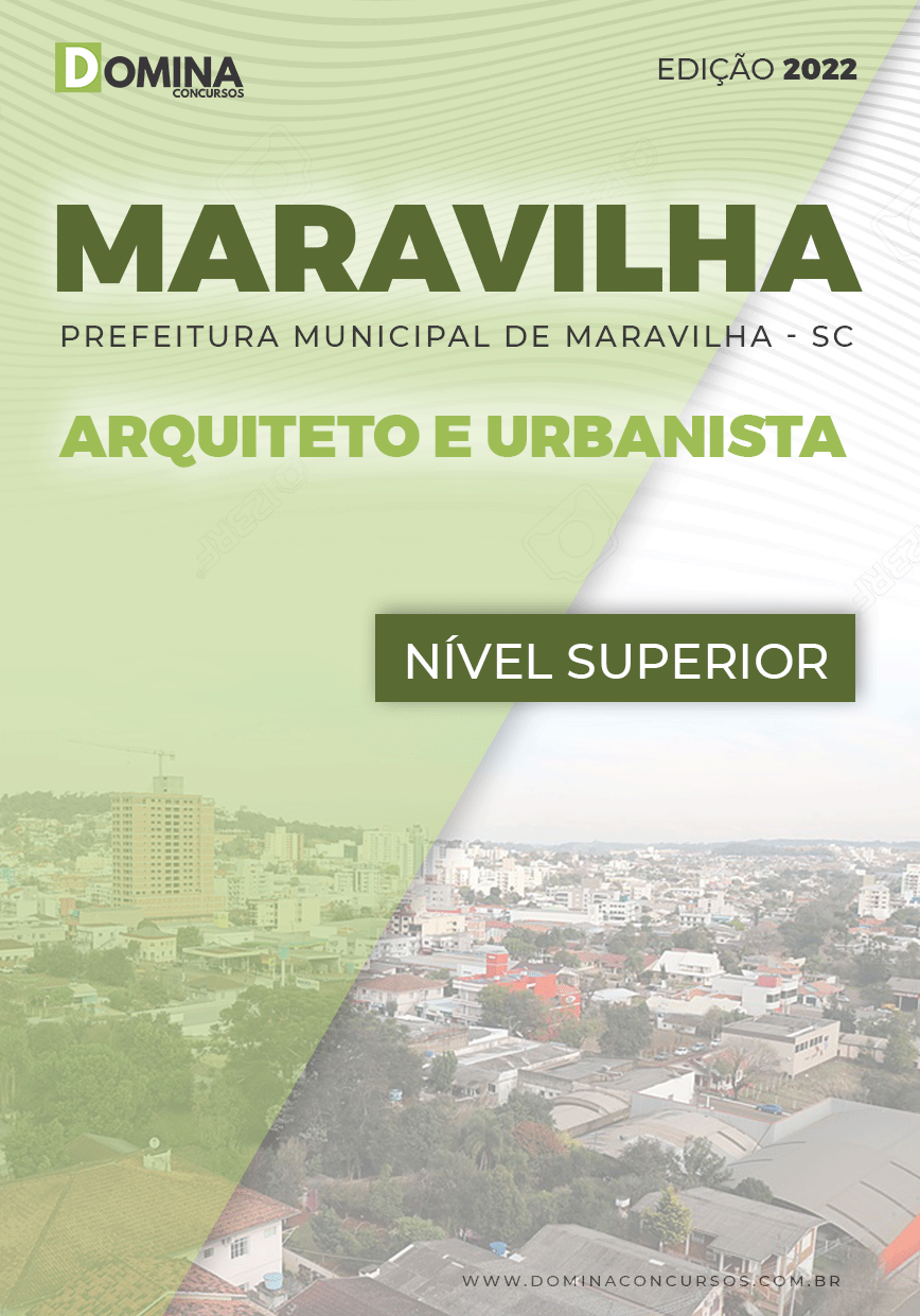 Apostila Pref Maravilha SC 2022 Arquiteto Urbanista