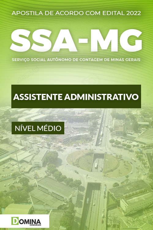 Apostila SSA Contagem MG 2022 Assistente Administrativo