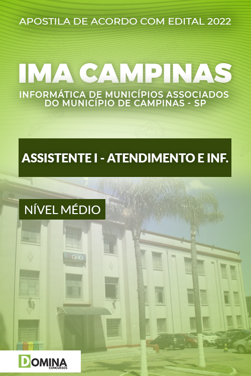 Apostila IMA Campinas SP 2022 Assistente I Informações